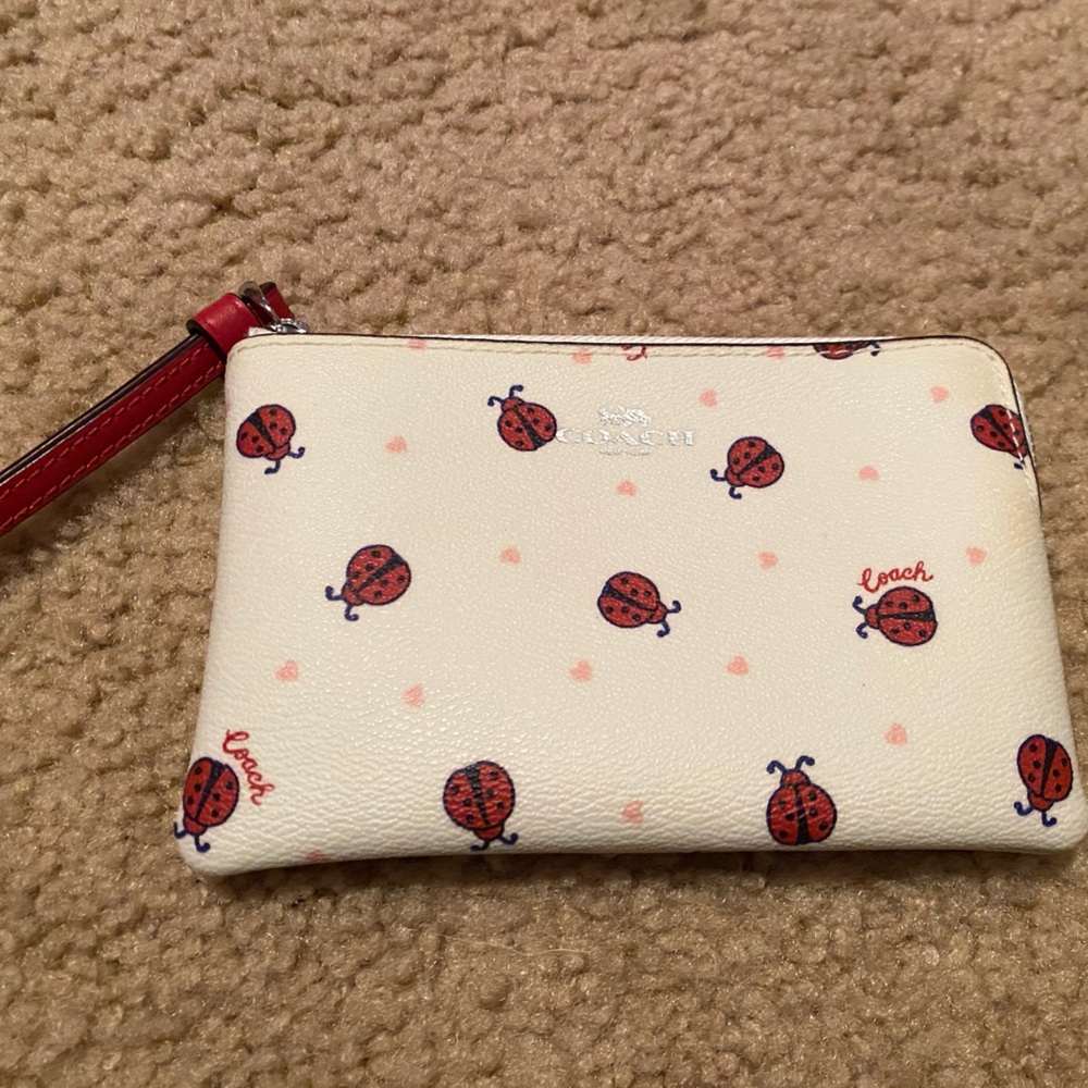 Coach ladybug wristlet